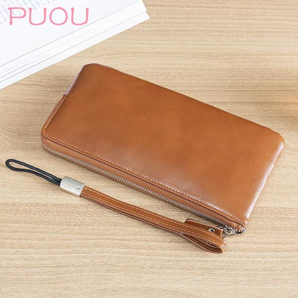 men long wallets retro soft clutch bag oil wax leather zipper pocket wrist hand strap design holder wallet phone, Red;black
men long wallets retro soft clutch bag oil wax leather zipper pocket wrist hand strap design holder wallet phone, Red;black