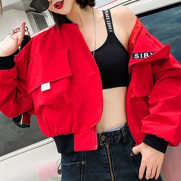women's jackets fashion women contrast color cargo zipper jacket long sleeve loose streetwear coat casual patchwork short outerwear, Black;brown
women's jackets fashion women contrast color cargo zipper jacket long sleeve loose streetwear coat casual patchwork short outerwear, Black;brown