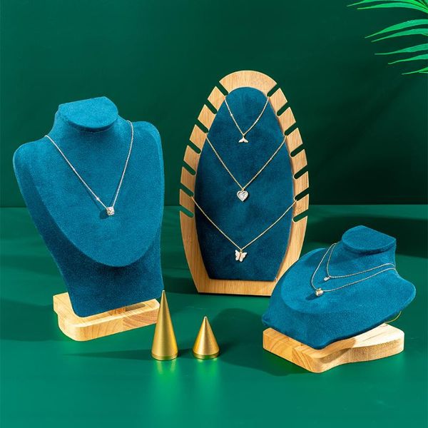 jewelry pouches, bags velvet wooden necklace display stand holder design hanger bust model rack, Pink;blue
jewelry pouches, bags velvet wooden necklace display stand holder design hanger bust model rack, Pink;blue