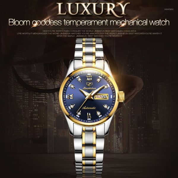 luxury automatic mechanical women watches waterproof stainless steel elegant bracelet watch ladies sapphire clock gifts wristwatches, Slivery;brown
luxury automatic mechanical women watches waterproof stainless steel elegant bracelet watch ladies sapphire clock gifts wristwatches, Slivery;brown