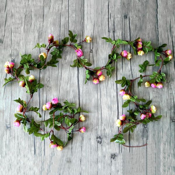 2.3m 42 heads fake silk roses ivy vine artificial flowers string with green leaves for home wedding hanging garland decoration decorative &
2.3m 42 heads fake silk roses ivy vine artificial flowers string with green leaves for home wedding hanging garland decoration decorative &