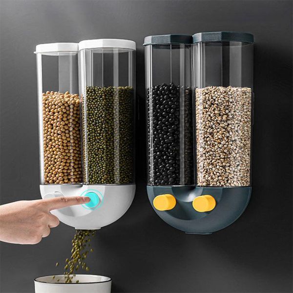automatic grain storage box cereal dispenser tank kitchen rice container organizer wall mounted plastic tool bottles & jars
automatic grain storage box cereal dispenser tank kitchen rice container organizer wall mounted plastic tool bottles & jars