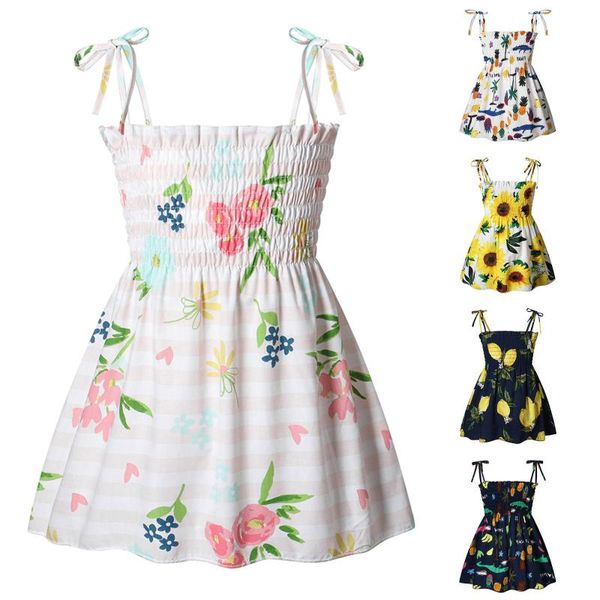children's sets toddler baby girl dresses casual sleeveless straps cute floral sundress summer clothes set clothing, White
children's sets toddler baby girl dresses casual sleeveless straps cute floral sundress summer clothes set clothing, White