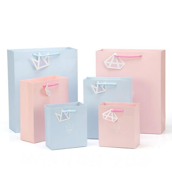 gift wrap 10pcs pink and blue bag for clothes books packaging wedding gifts guests baby shower handle paper present box
gift wrap 10pcs pink and blue bag for clothes books packaging wedding gifts guests baby shower handle paper present box