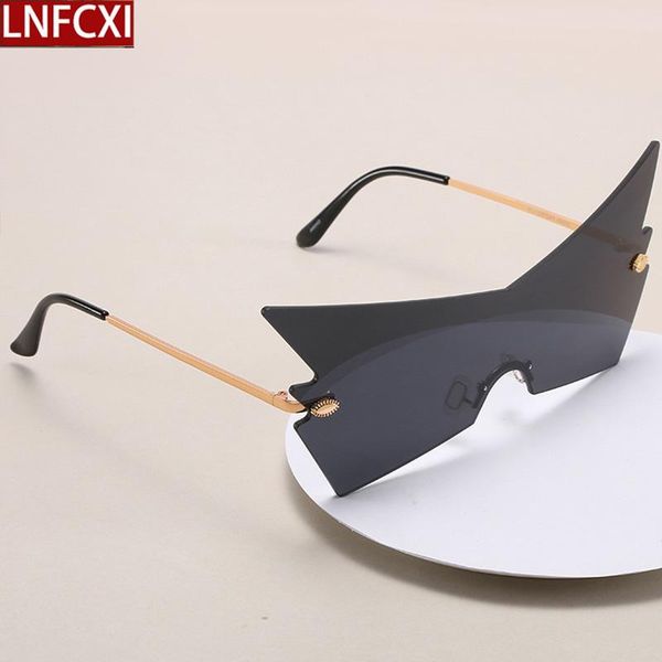 lnfcxi new rimless female sunglasses women integrated frame glasses fashion eye sunglasses for men gafas de sol para hombre, White;black
lnfcxi new rimless female sunglasses women integrated frame glasses fashion eye sunglasses for men gafas de sol para hombre, White;black