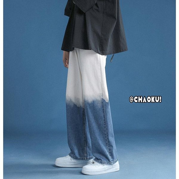 men's jeans gradient fashion retro casual baggy wide-leg men streetwear loose hip-hop straight denim trousers mens -2xl, Blue
men's jeans gradient fashion retro casual baggy wide-leg men streetwear loose hip-hop straight denim trousers mens -2xl, Blue