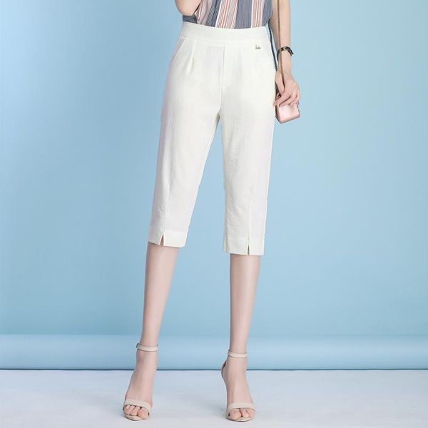women's pants & capris summer for women cotton linen pantalon femme elastic waist white knee length pencil plus size 4xl, Black;white
women's pants & capris summer for women cotton linen pantalon femme elastic waist white knee length pencil plus size 4xl, Black;white