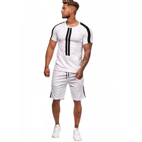 men's summer new short sleeve t-shirt two piece fitness loose clothes sports leisure running sportswear, Gray
men's summer new short sleeve t-shirt two piece fitness loose clothes sports leisure running sportswear, Gray