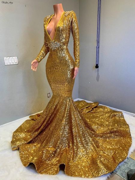party dresses sparkle sequined long sleeves mermaid gold prom with train beading tassel open back african formal evening dress, White;black
party dresses sparkle sequined long sleeves mermaid gold prom with train beading tassel open back african formal evening dress, White;black