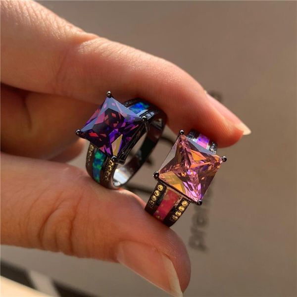 wedding rings punk female pink square crystal stone ring hip hop 14kt black gold for women trendy bride opal engagement, Slivery;golden
wedding rings punk female pink square crystal stone ring hip hop 14kt black gold for women trendy bride opal engagement, Slivery;golden