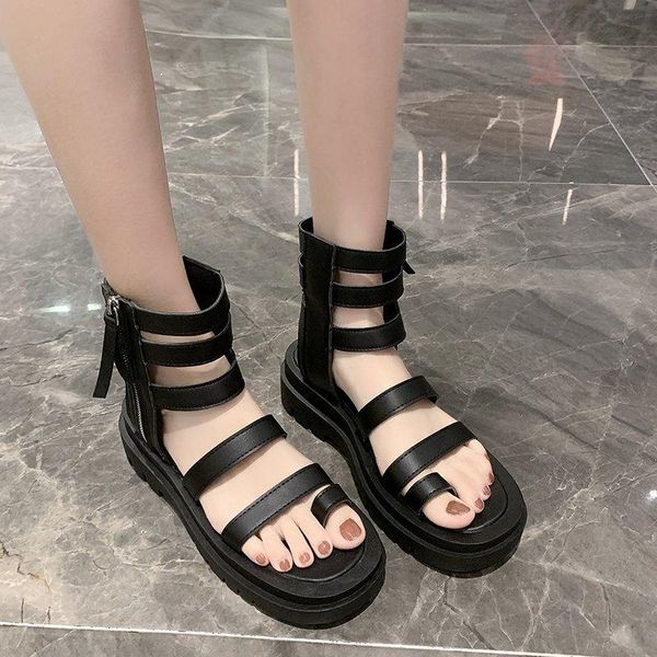 boots rimocy fashion strappy platform sandals women 2021 summer clip toe chunky ankle woman flat heel rome sandalias lady, Black
boots rimocy fashion strappy platform sandals women 2021 summer clip toe chunky ankle woman flat heel rome sandalias lady, Black