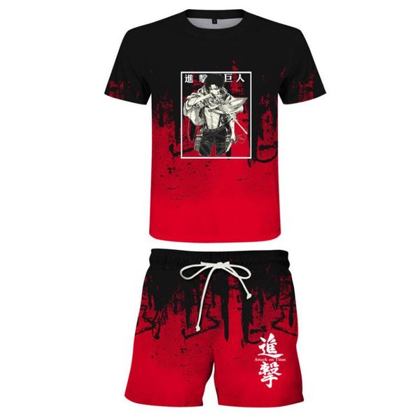men's tracksuits summer 3d t shirts sets shorts attack on titan shirt men teeshirt homme casual camisetas t-shirt sports, Gray
men's tracksuits summer 3d t shirts sets shorts attack on titan shirt men teeshirt homme casual camisetas t-shirt sports, Gray
