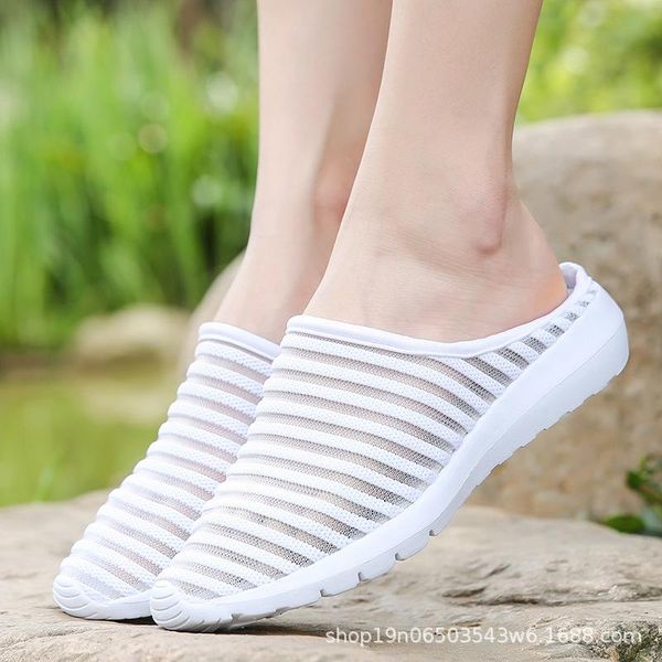 koovan women's slipper 2021 summer flat bottom lady half trawl cloth casual sneakers hollowed breathable shoes slippers, Black
koovan women's slipper 2021 summer flat bottom lady half trawl cloth casual sneakers hollowed breathable shoes slippers, Black