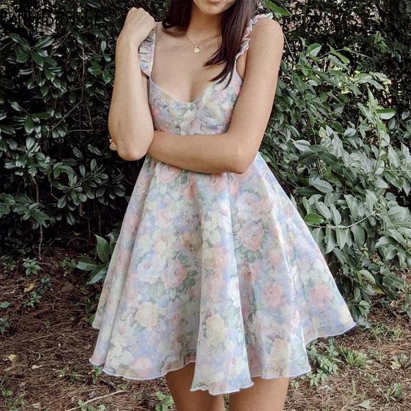 summer dress women vintage dresses floral print spaghetti strap v neck mini korean a line organza vestidos casual, Black;gray
summer dress women vintage dresses floral print spaghetti strap v neck mini korean a line organza vestidos casual, Black;gray