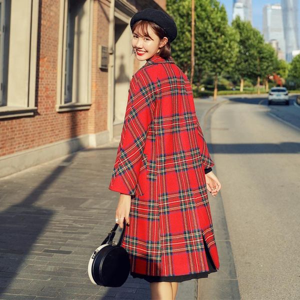 women's wool & blends winter coat direct selling abrigo mujer sobretudo 2021 fashion women lattice blend long casual outwear, Black
women's wool & blends winter coat direct selling abrigo mujer sobretudo 2021 fashion women lattice blend long casual outwear, Black