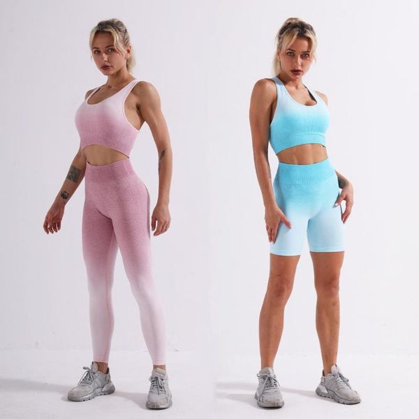 yoga outfit seamless 2pcs / set sports bra+high waist workout leggings women running gym clothing fitness sport suit sportswear
yoga outfit seamless 2pcs / set sports bra+high waist workout leggings women running gym clothing fitness sport suit sportswear