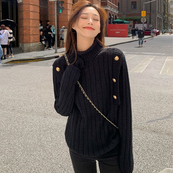 tees 2021 autumn and winter new temperament retro turtleneck pullover sweater women's bottom commuter trend, White
tees 2021 autumn and winter new temperament retro turtleneck pullover sweater women's bottom commuter trend, White