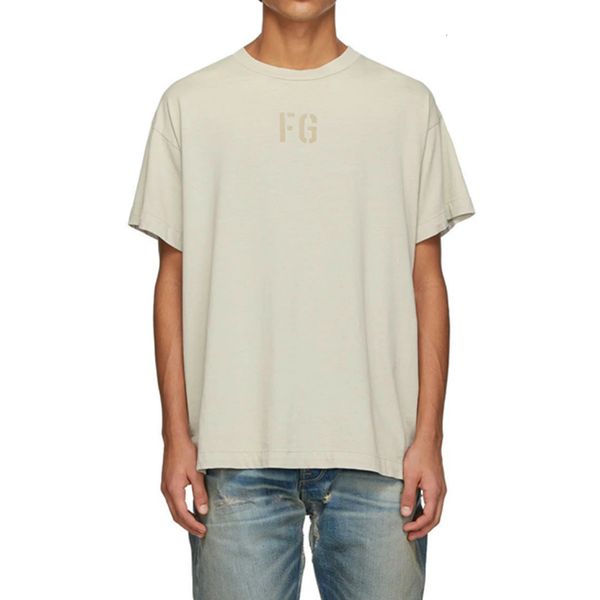 t shirts beige felted t-shirt rib knit crewneck collar cotton tee 2021 summer streetwear, White
t shirts beige felted t-shirt rib knit crewneck collar cotton tee 2021 summer streetwear, White