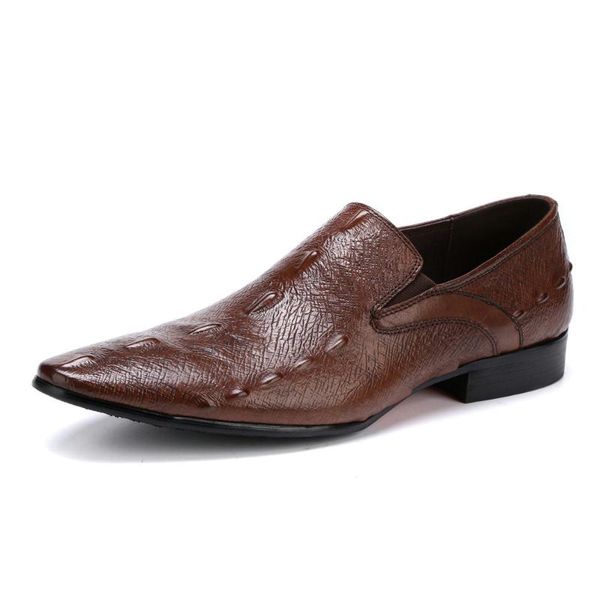 dress shoes genuine leather mens slip on trendy pointed toe alligator crocodile grain oxfords business man wedding, Black
dress shoes genuine leather mens slip on trendy pointed toe alligator crocodile grain oxfords business man wedding, Black
