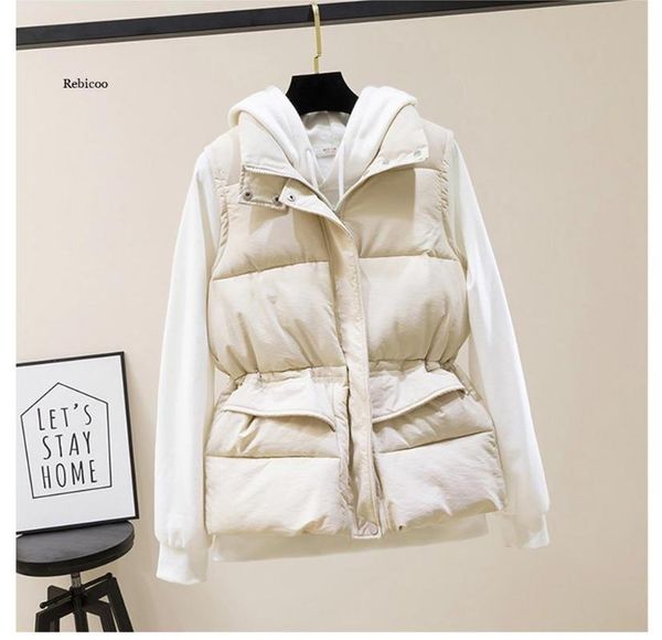 women's vests autumn vest chalecos para mujer winter women short korean stand collar down cotton waistcoat female, Black;white
women's vests autumn vest chalecos para mujer winter women short korean stand collar down cotton waistcoat female, Black;white