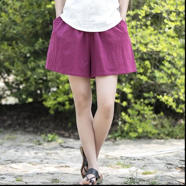 cotton linen women short elastic waist shorts skirts solid white blue loose casual summer plus size vintage b120, White;black
cotton linen women short elastic waist shorts skirts solid white blue loose casual summer plus size vintage b120, White;black