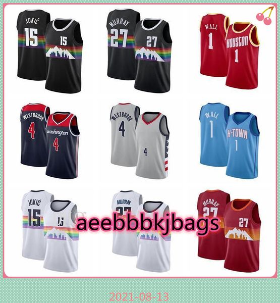 new vintange men basketball nikola jamal jokic murray 1 john russell wall 4 westbrook city ncaa jerseys breathable size s-2xl, Black;red
new vintange men basketball nikola jamal jokic murray 1 john russell wall 4 westbrook city ncaa jerseys breathable size s-2xl, Black;red