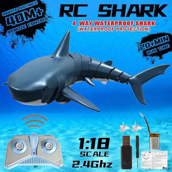 2.4g rc simulation shark toys remote control shark boat waterproof usb rechargeable swimming pool bathroom toy shark submarine
2.4g rc simulation shark toys remote control shark boat waterproof usb rechargeable swimming pool bathroom toy shark submarine