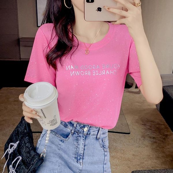 women's t-shirt 2021 short-sleeved ice silk female summer online celebrity foreign style purple shirt tide, White
women's t-shirt 2021 short-sleeved ice silk female summer online celebrity foreign style purple shirt tide, White