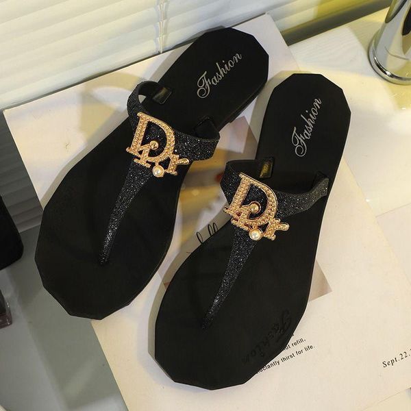 2021 new net red bowknot flip flops summer orange women out on the beach fashion sandals and slippers flat slippers, Black
2021 new net red bowknot flip flops summer orange women out on the beach fashion sandals and slippers flat slippers, Black