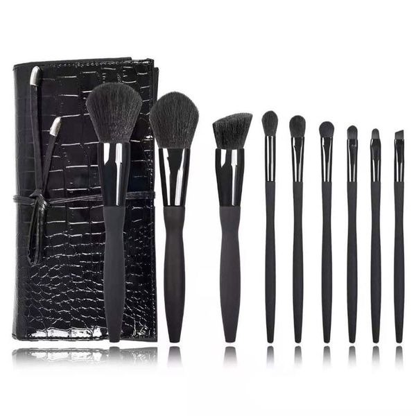 makeup brushes luxury black 9-10pcs set professional powder foundation eye make up brochas de maquillaje
makeup brushes luxury black 9-10pcs set professional powder foundation eye make up brochas de maquillaje