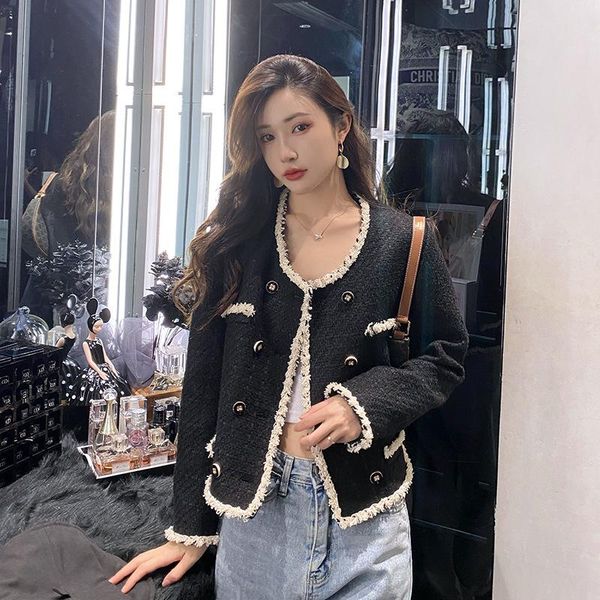 women's jackets fashion tassles black short jacket pocket coat r fall women vintage slim long sleeve brand clothes 2021 vestido, Black;brown
women's jackets fashion tassles black short jacket pocket coat r fall women vintage slim long sleeve brand clothes 2021 vestido, Black;brown