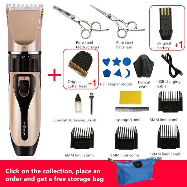 hair clippers usb rechargeable electric trimmers portable household clipper easy operation with limit comb 
hair clippers usb rechargeable electric trimmers portable household clipper easy operation with limit comb