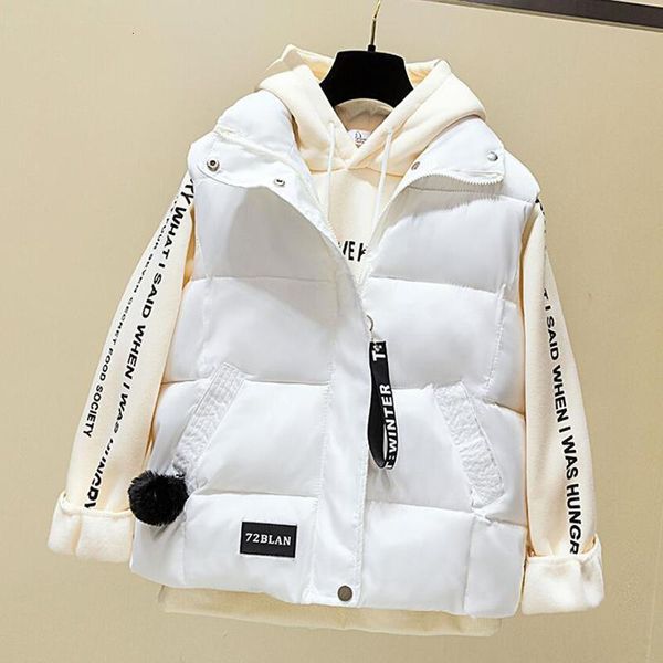 cotton women autumn winter down vest jacket zipper big pocket waistcoat stand collar vests, Black;white
cotton women autumn winter down vest jacket zipper big pocket waistcoat stand collar vests, Black;white