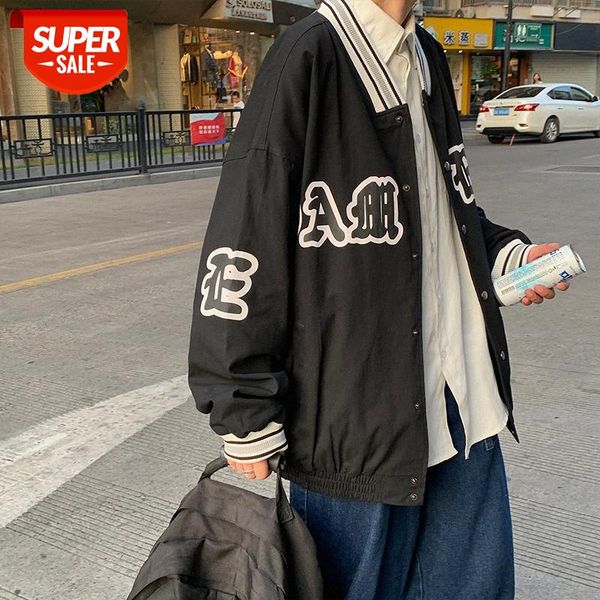 baseball uniform men's hong kong style jacket korean trendy loose gown and handsome #ix4n, Black;brown
baseball uniform men's hong kong style jacket korean trendy loose gown and handsome #ix4n, Black;brown