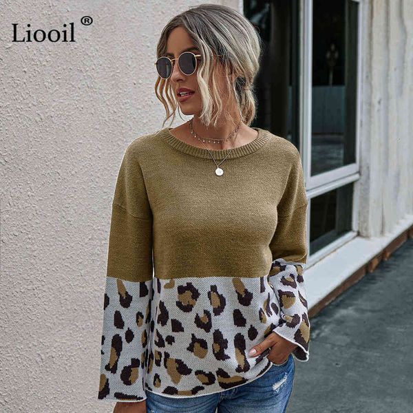 knits leopard print knit sweater women patchwork long sleeve o neck female autumn winter streetwear pullovers and jumpers, White
knits leopard print knit sweater women patchwork long sleeve o neck female autumn winter streetwear pullovers and jumpers, White