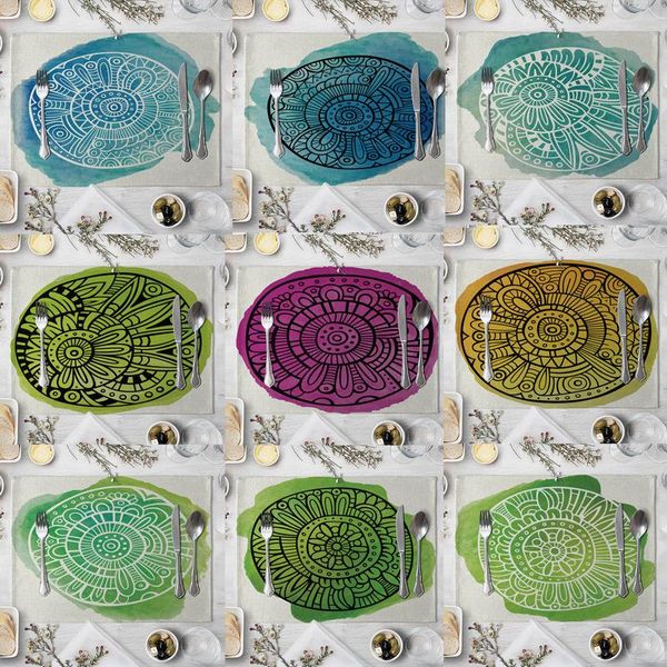 pcs creative mandala pattern kitchen placemat table mat geometric cotton linen pad dish cup 42*32cm home decor mats & pads
pcs creative mandala pattern kitchen placemat table mat geometric cotton linen pad dish cup 42*32cm home decor mats & pads