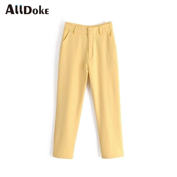 women's pants & capris alldoke yellow casual women summer high waist double pockets zipper trousers vintage office ladies blazers mujer, Black;white
women's pants & capris alldoke yellow casual women summer high waist double pockets zipper trousers vintage office ladies blazers mujer, Black;white