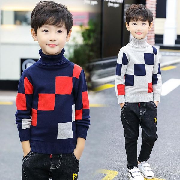 cardigan 2021 autumn plaid christmas sweater kids turtleneck sweaters winter knitted bottoming boys clothing vetement enfant, Blue
cardigan 2021 autumn plaid christmas sweater kids turtleneck sweaters winter knitted bottoming boys clothing vetement enfant, Blue