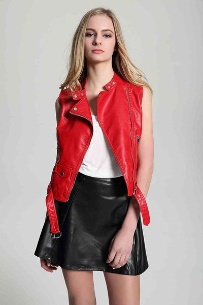 fmfssom - women's imitation leather et, red casual svels vt, motorcycle street zipper cloth, autumn 2021, Black;brown
fmfssom - women's imitation leather et, red casual svels vt, motorcycle street zipper cloth, autumn 2021, Black;brown
