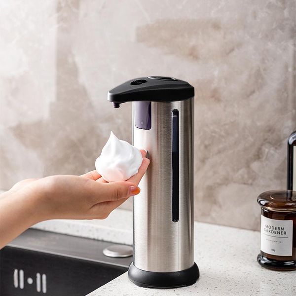 liquid soap dispenser stainless steel household automatic foam hand sanitizer machine sensor pump cuisine bathroom accessories
liquid soap dispenser stainless steel household automatic foam hand sanitizer machine sensor pump cuisine bathroom accessories