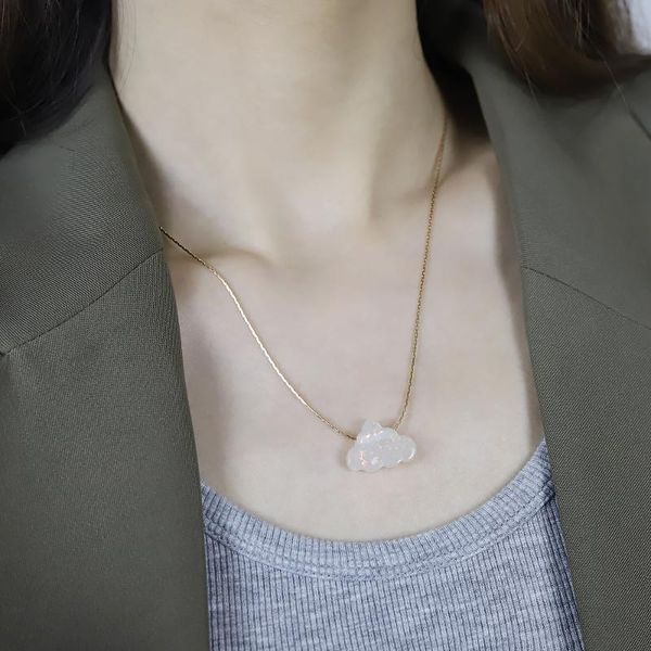 pendant necklaces korean version of the small fresh white cloud necklace female creative simple cartoon short clavicle chain gift, Silver
pendant necklaces korean version of the small fresh white cloud necklace female creative simple cartoon short clavicle chain gift, Silver