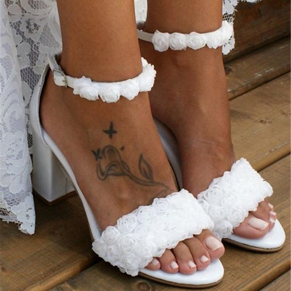 summer high heels women's sandals white open toe bridal wedding flowers buckle strap platform ladies party shoes, Black
summer high heels women's sandals white open toe bridal wedding flowers buckle strap platform ladies party shoes, Black