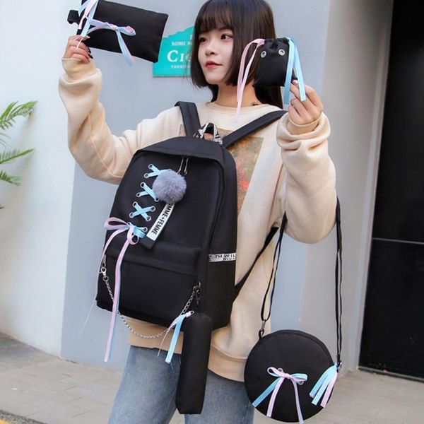 school bags 5pcs canvas backpack student ribbon bookbags casual daypack handbag shoulder drawstring bag pencil case set for girls
school bags 5pcs canvas backpack student ribbon bookbags casual daypack handbag shoulder drawstring bag pencil case set for girls