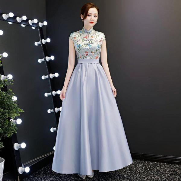 ethnic clothing flower embroidery cheongsam gray vintage button evening party dress gown mandarin collar pleated qipao chinese style vestido, Red
ethnic clothing flower embroidery cheongsam gray vintage button evening party dress gown mandarin collar pleated qipao chinese style vestido, Red