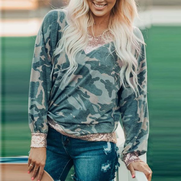 women's hoodies & sweatshirts women camouflage sequins splicing pullover long sleeves sweatshirt autumn winter female harajuku, Black
women's hoodies & sweatshirts women camouflage sequins splicing pullover long sleeves sweatshirt autumn winter female harajuku, Black