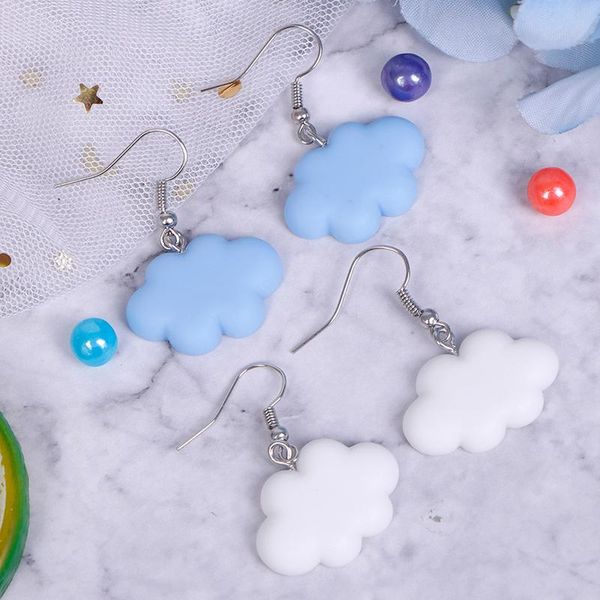 dangle & chandelier simple style cute cloud earrings for women 2 color sweet girl ear hook jewelry birthday party gifts, Silver
dangle & chandelier simple style cute cloud earrings for women 2 color sweet girl ear hook jewelry birthday party gifts, Silver