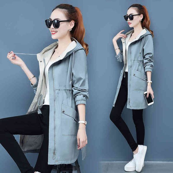 coats 2021 plus size slim long hooded women windbreaker casual outwear spring autumn korean fashion student trench coat female, Black
coats 2021 plus size slim long hooded women windbreaker casual outwear spring autumn korean fashion student trench coat female, Black