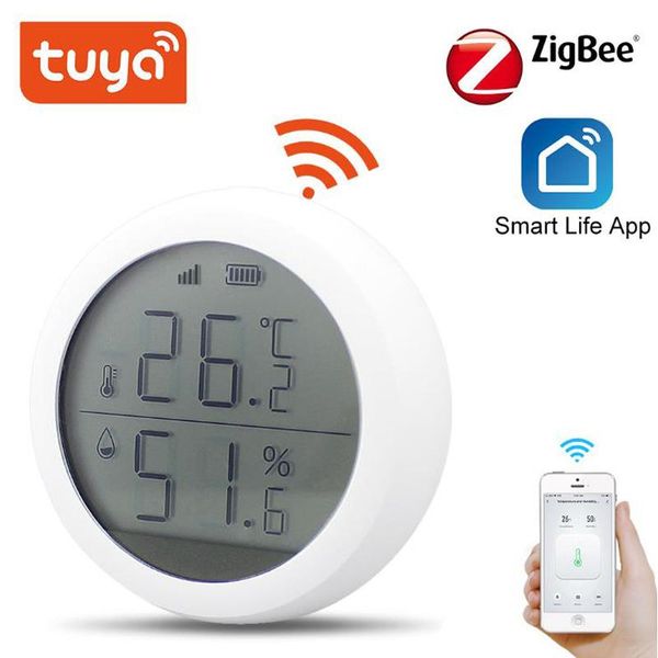 smart home control tuya life zigee or wifi temperature and humidity sensor indoor hygrometer thermometer detector with lcd display
smart home control tuya life zigee or wifi temperature and humidity sensor indoor hygrometer thermometer detector with lcd display