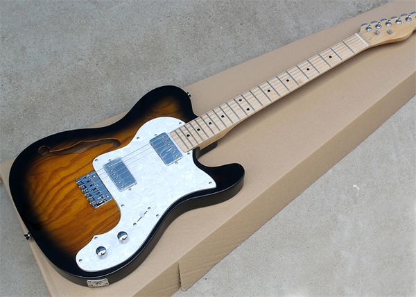 firehawk tele electric guitar double lp pickup white larch semi hollow body sunset color
firehawk tele electric guitar double lp pickup white larch semi hollow body sunset color