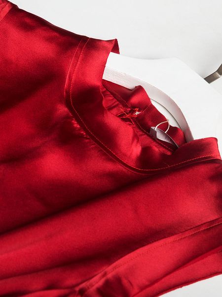 dress luxury 2021 autumn heavy satin mulberry silk small round neck wine red temperament sleeveless women, Black;gray
dress luxury 2021 autumn heavy satin mulberry silk small round neck wine red temperament sleeveless women, Black;gray